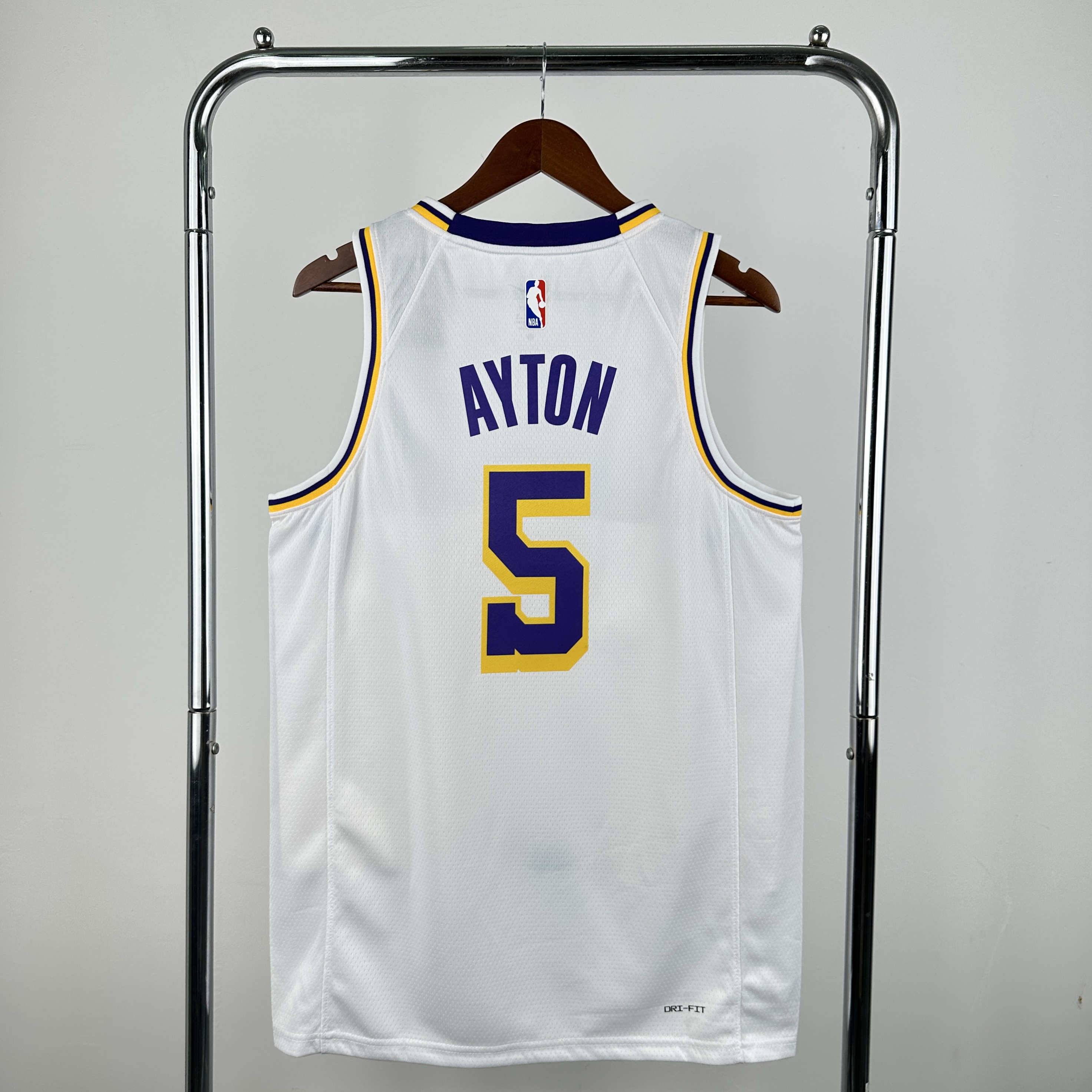 Men Los Angeles Lakers #5 Ayton white NBA 2025 jerseys 001